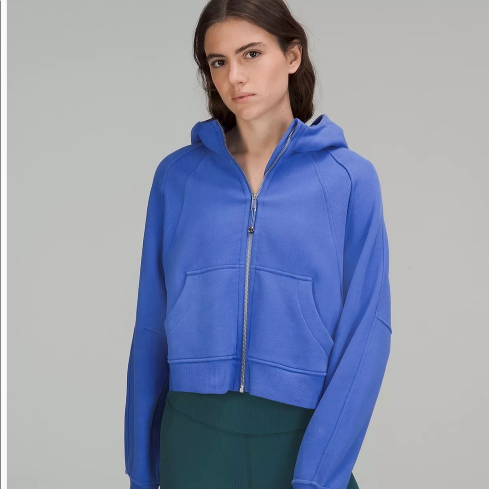NWT Lululemon scuba oversized hoodie full zip wild indigo xs/s